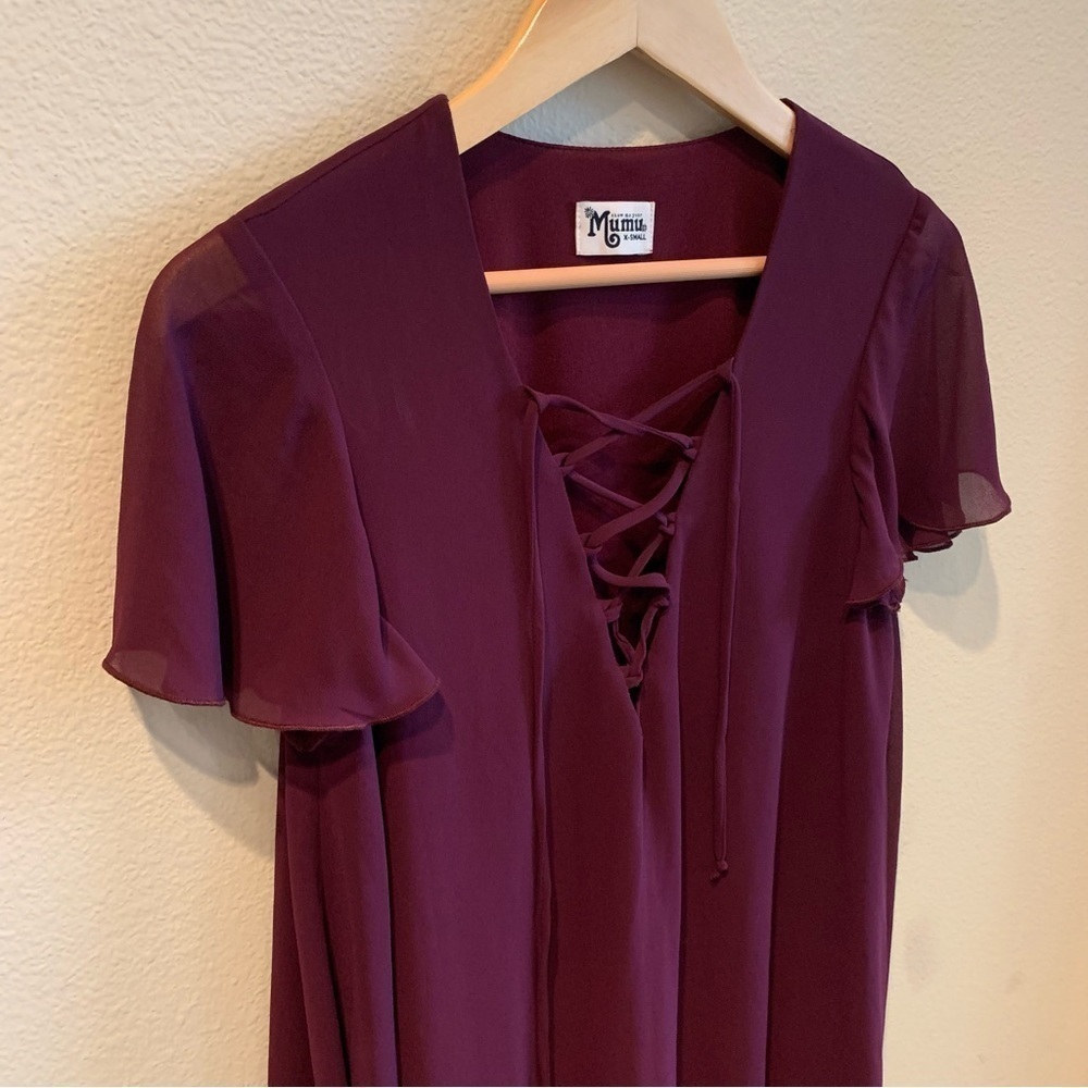 Show Me Your MuMu Kylie Purple Lace Front Mini Dress - Picture 3 of 5
